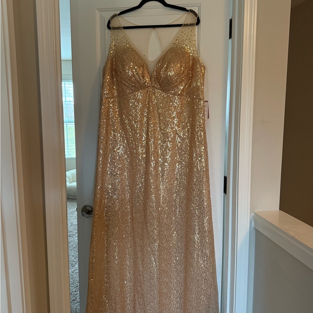 Gold Sequin Gown